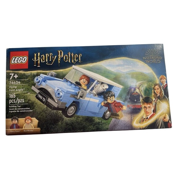 LEGO Harry Potter Flying Ford Anglia Car With 2 Minifigures + Owl & Rat NEW - Picture 1 of 7